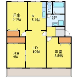 安宅二丁目 徒歩8分 3階の物件間取画像